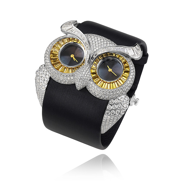 Chopard High Jewellery Owl Watch, Grand Prix d'Horlogerie de Geneve