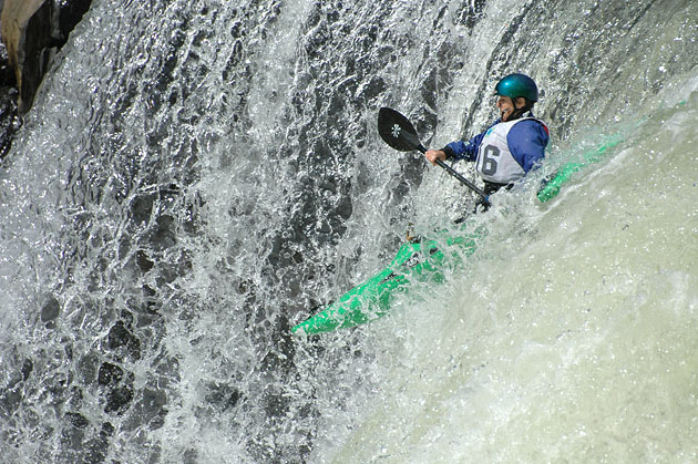 waterfall kayak