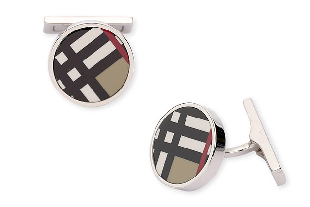 , Burberry, Burberry Exploded Check Cuff Links