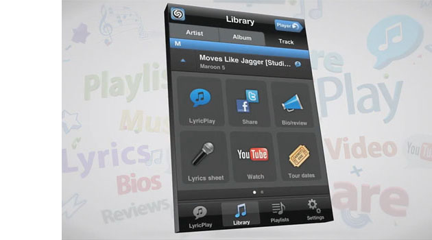 Shazam Music Player For iPhone