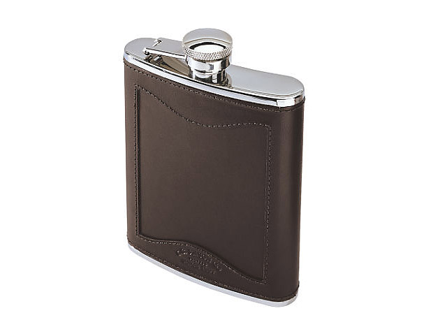 Filson Bridle Leather & Stainless Steel Hip Flask