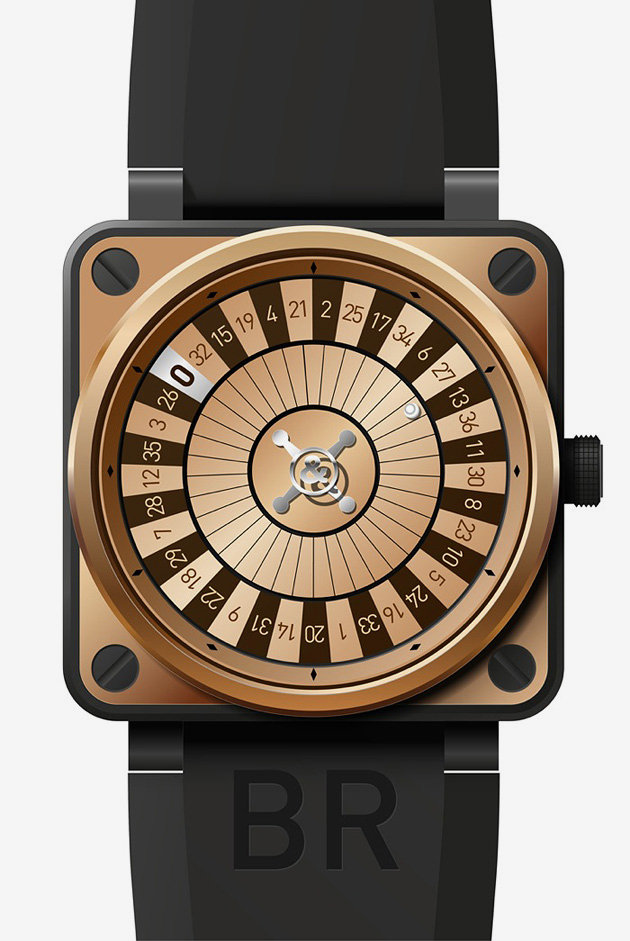 Bell & Ross BR 01 Casino Pink Gold Only Watch