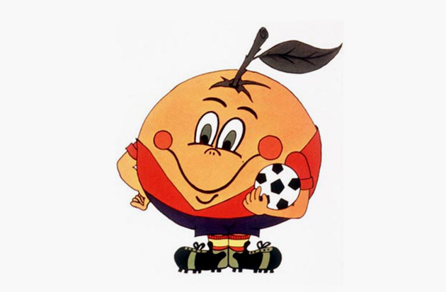 Испания, 1982. Первый фрукт-маскот, антропоморфный апельсин Нарьянито стал всемирным любимцем.