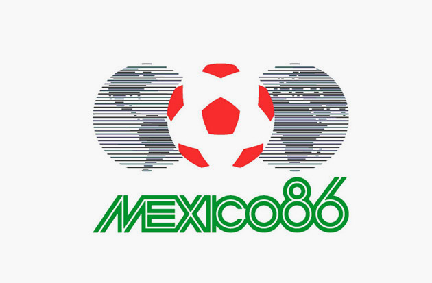 Мексика, 1986. Символ чемпионата мира в Мексике стал признанным шедевром графического дизайна и остается узнаваемым по сей день.
