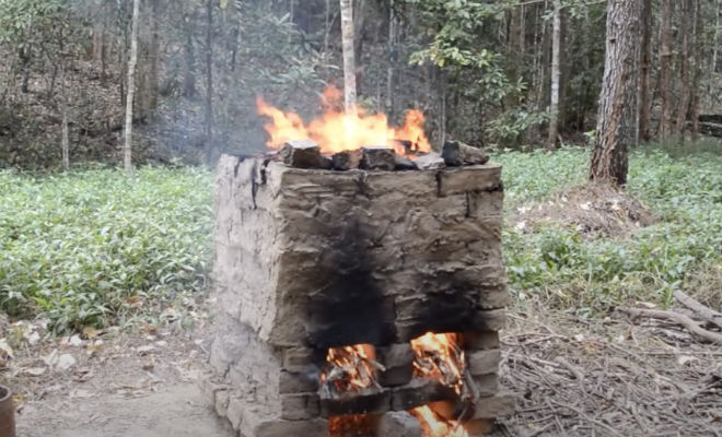 Печь для обжига кирпичей