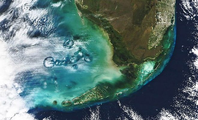 Радом с Флоридой в облаках появились пузыри и дыры: они видны даже из космоса