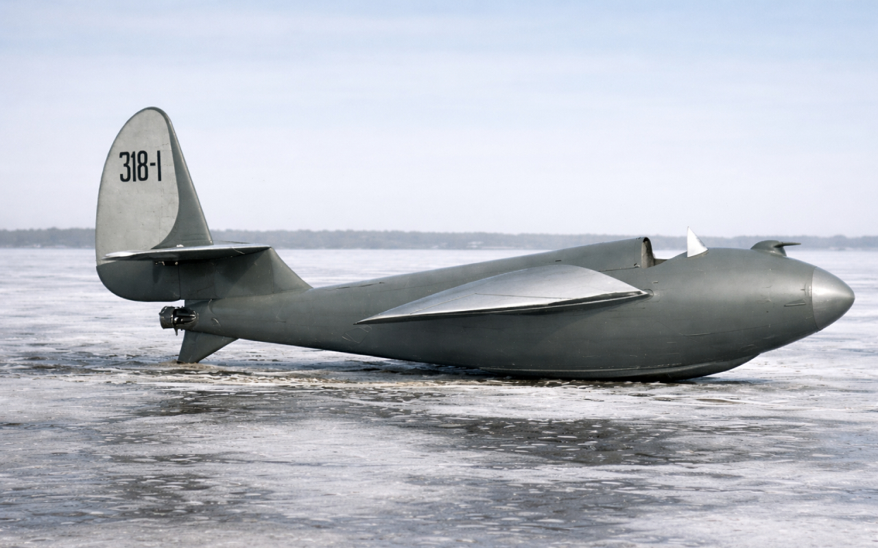 Ракетоплан РП-318-1. Иллюстрация, созданная ИИ