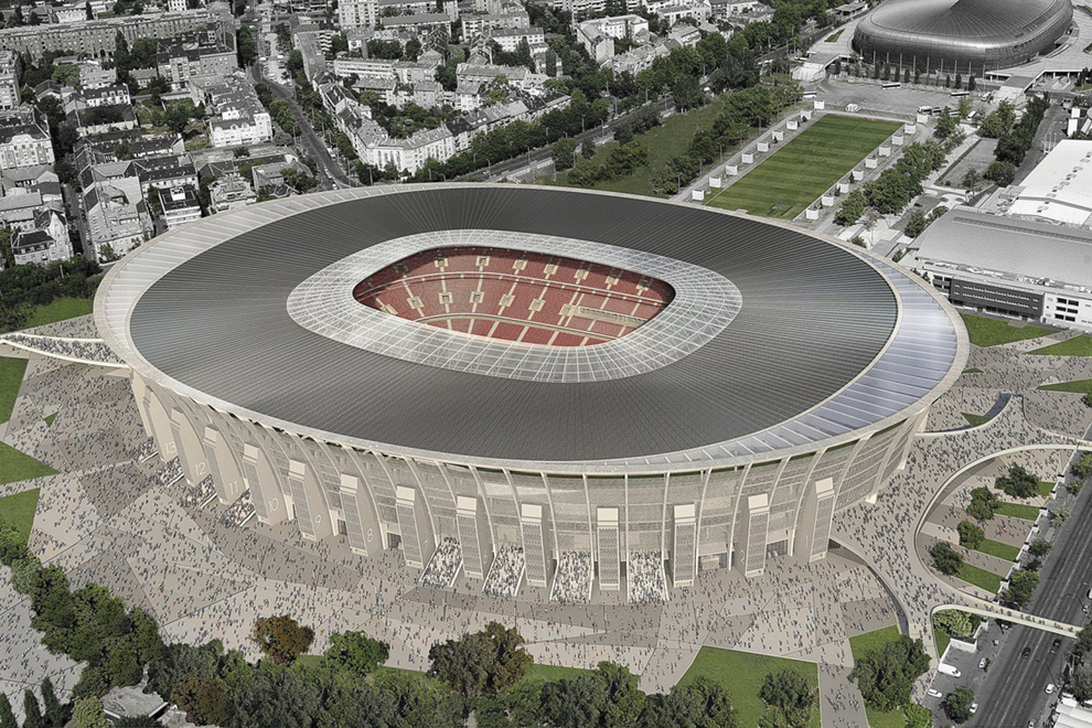 Венгрия. Новая арена на 68 тысяч зрителей заменит старый стадион Ференц Пушкаш уже в 2018 году.