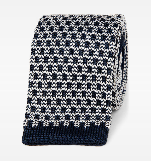 Etro Striped Silk Knit Tie