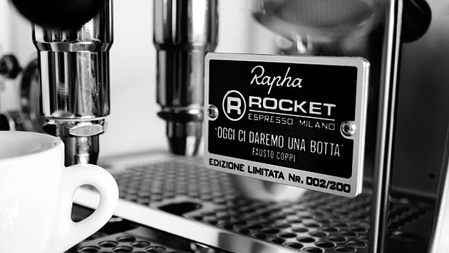Giotto Rapha Cycle Club Espresso Machine by Rocket Espresso Milano